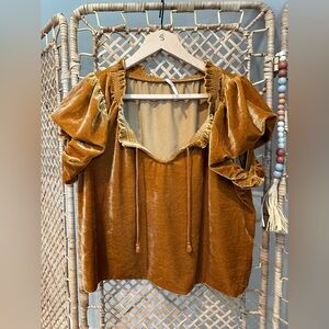 Free people velvet top